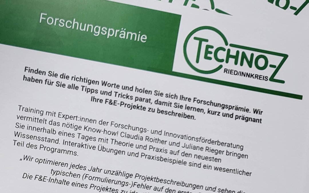 Training mit Expert*innen der Forschungs- und Innovationsförderberatung